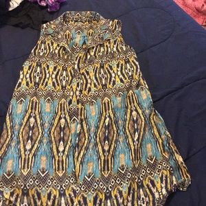 Tribal print over slip